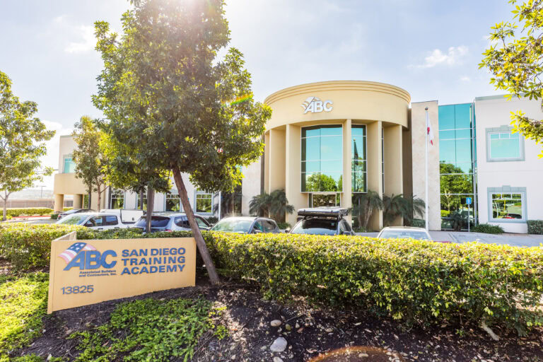 ABC San Diego Training Academy building with signage and parking lot.