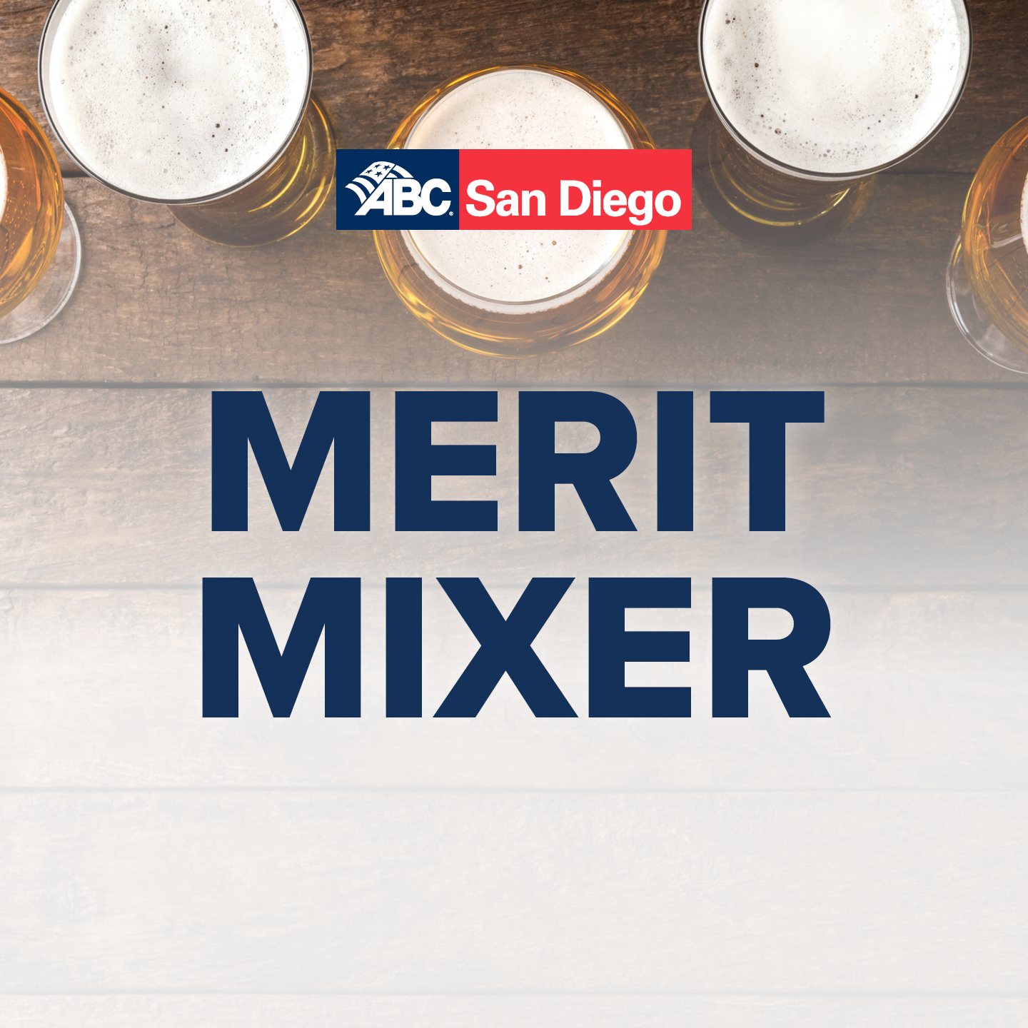 Merit Mixer event graphic with beer glasses