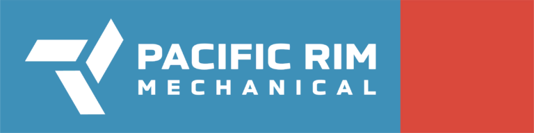 Pacific Rim Mechanical logo displayed at the Excellence in Construction Awards & 50th AnniversaryGla.